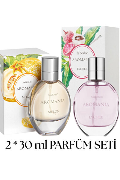 Faberlic AROMANİA MELON -AROMANİA LYCHEE 2*30 ML KADIN PARFÜM SETİ KALICI KOKU