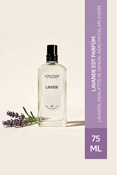 L'Occitane Lavande Parfüm, EDT, Kadın, Lavanta ve Okaliptüs Notaları, 75 ml