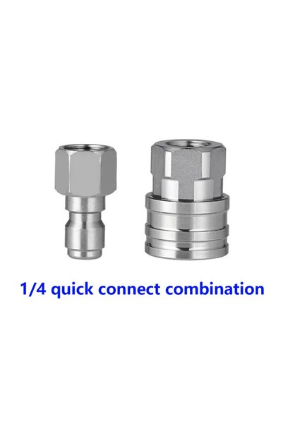 Choice12 Pink 1/4 Inch Quick Connect Pressure Washer Fittings Stainless Steel...