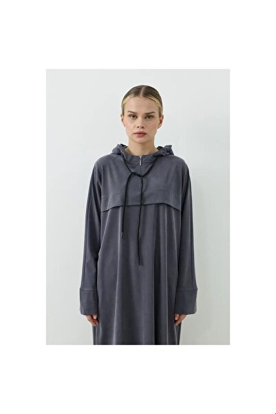 QANU Aerın Uzun Sweatshirt Antrasit