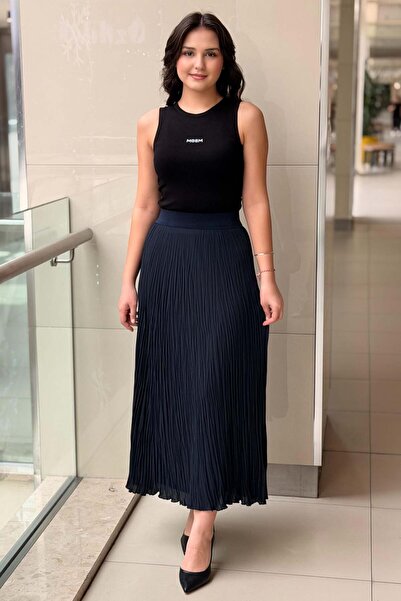 sentez giyim Synthesis Chiffon Cropping Skirt