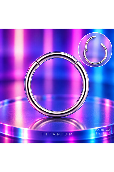 Karınca Piercing Tam Halka Titanyum Piercing Tragus Helix Rook Daith Snug Kaş...