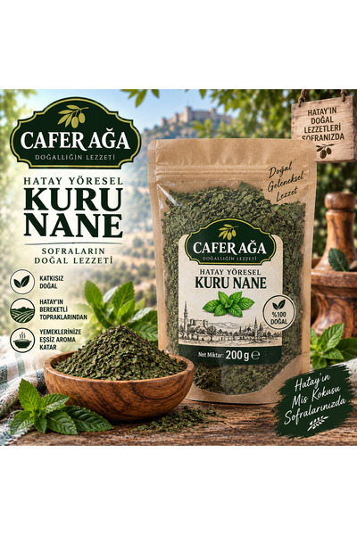 ca caferağa doğal salamura ürünleri KURU NANE (200GR)