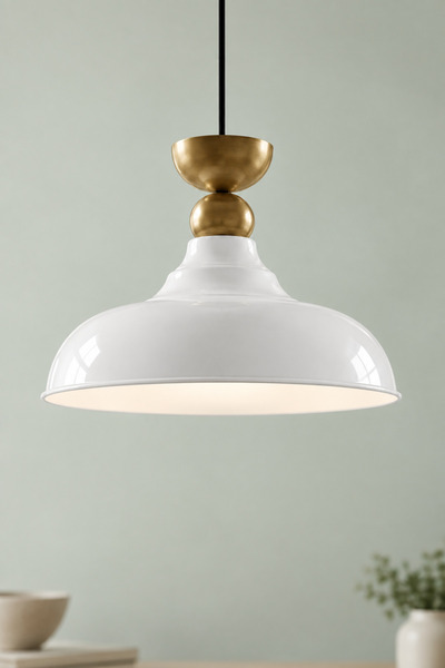LUMINZO Rauze Bohem Metal Eskitme Aksesuar Beyaz Metal Sarkıt 35 Cm Avize Yem...