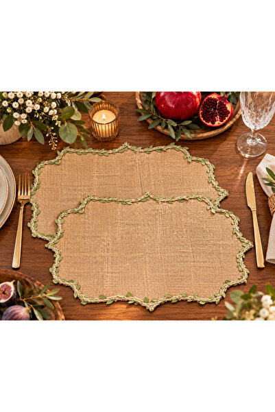 PNRSTİL 2'li Amerikan Servis Ozel Tasarim/ Uniq Design American Place Mat wit...