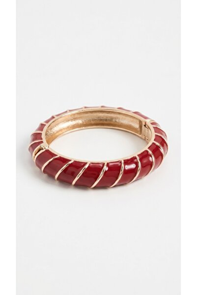 Snartun Red Colored Gold Women's Handcuff Bracelet |   Special Design
