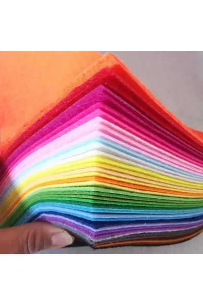 Choice 10x10cm MULTI Soft Felt Fabric Sheet Assorted Color Patchwork Sewing D...