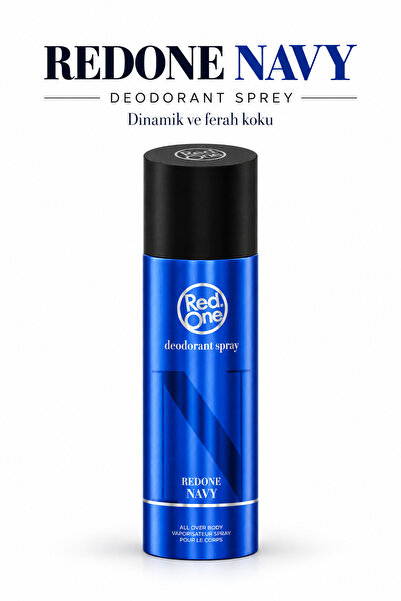 Red One Redone Yoğun Ter Kokusu Önleyici Deodorant Sprey Navy 24 Saat Etkili ...