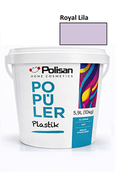 Polisan Popüler Plastik Iç Cephe Boyası 10 Kg Royal Lila