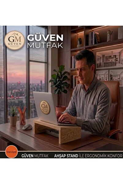 güven mutfak.tr Ahşap Laptop Yükseltici Stand