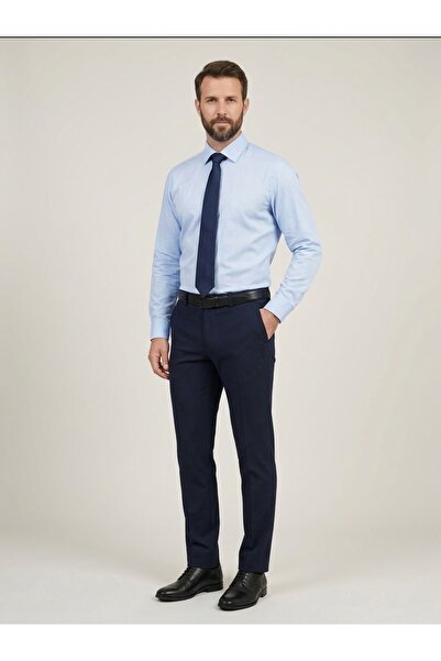 Presto Erkek slim Fit Likralı Lacivert Pantolon – İtalyan Kesim, Esnek Nefes ...