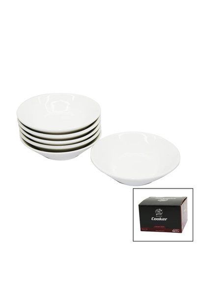 SS HOME CONCEPT Ckr-4144 6 Piece Porcelain Tea Plate Set