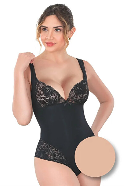 SS HOME CONCEPT Lace Bodysuit with Clasp Closure