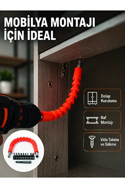 SS HOME CONCEPT مجموعة أدوات مفك البراغي المرنة الاحترافية، 12 قطعة مع محول م...