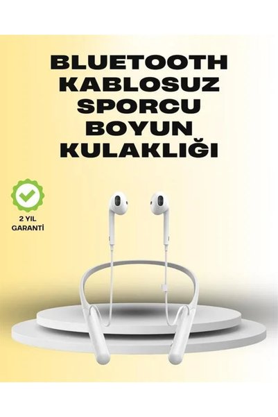 SS HOME CONCEPT Yüksek Kapasiteli Pil Destekli Boyun Askılı Kulaklık – 100 Saat Dayanıklı