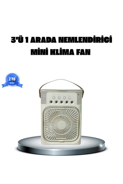 SS HOME CONCEPT Taşınabilir Mini Klima Fan 3’ü 1 Arada Soğutucu, Nemlendirici ve Gece Lambası