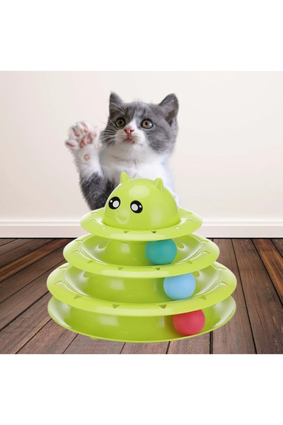 SS HOME CONCEPT Tower of Tracks Fun Three-Tier Cat Toy Set Cat Game