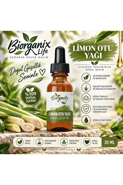 BiorganixLife Limon Otu Yağı 20 ml