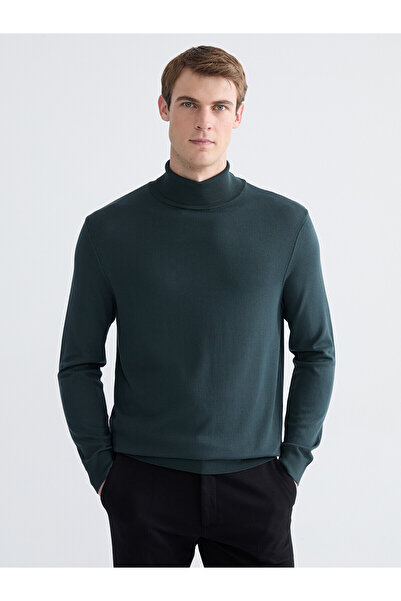 LC Waikiki Nevavm with Difference Southblue Green Knitwear Flat Fisherman / H...