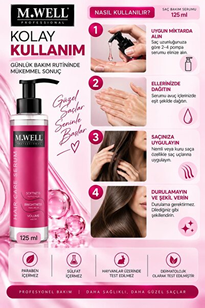 M&Well Saç Bakım Serumu 125 ml