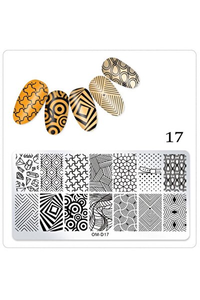 BEAUTY BOX COSMETIC Geometrik Desenler Nail Art Stampa Plakası Tırnak Stampas...