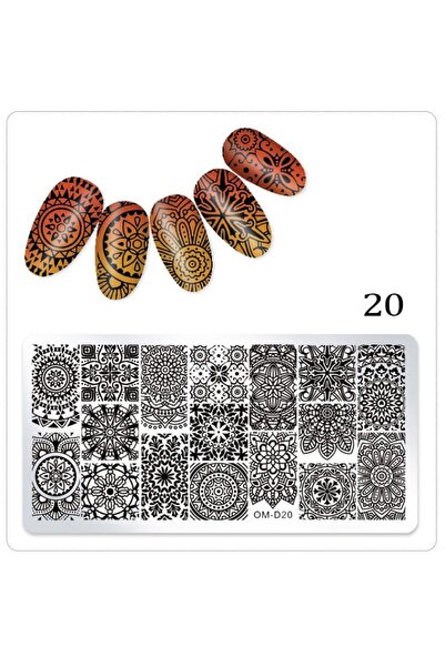 BEAUTY BOX COSMETIC Mandala Desenleri Nail Art Stampa Plakası Tırnak Stampası...