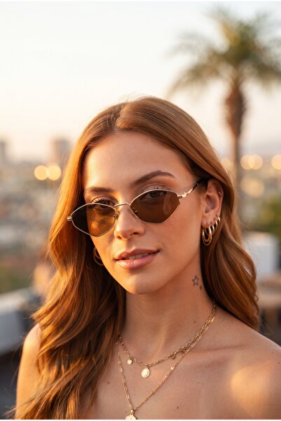 MONAL EYEWEAR نظارات شمسية نسائية من MW Triangle مصنوعة من الزجاج العضوي هدية...