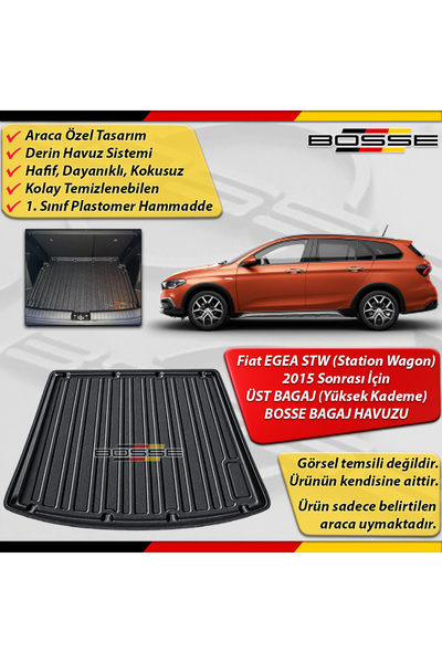 BOSSE Fiat Egea STATION WAGON Bagaj Havuzu ÜST BAGAJ (Yüksek Kademe) 2015 Son...