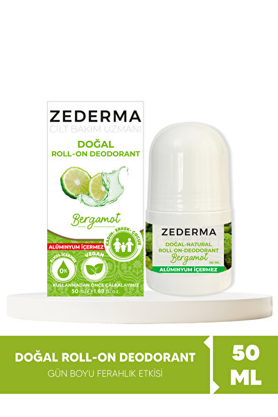ZEDERMA Doğal Roll-on Deodorant Bergamot