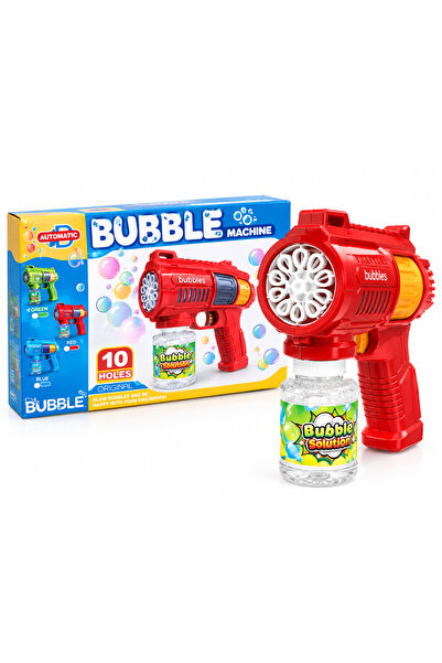 Generic Brand 10-Hole Automatic Bubble Gun with Solution