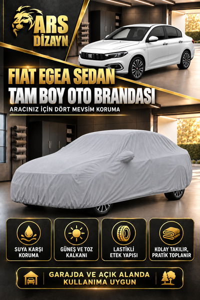 ARS DİZAYN Fiat EGEA Sedan Oto Branda Araba Çadırı