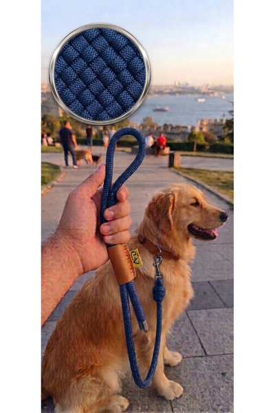 Köpek Gezdirme Tasması - Mavi - 120cm