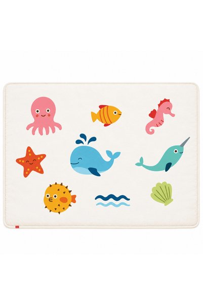 Tucklebery Printed Play Mat, Double-Sided Play Blanket - 140X100Cm