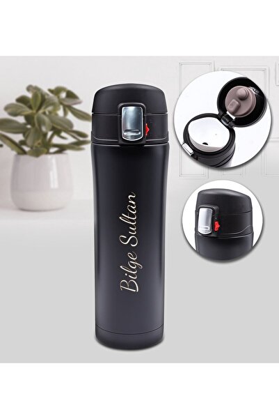 FLYONLOOK KİŞİYE ÖZEL KİLİT SİSTEMLİ PASLANMAZ ÇELİK MUG TERMOS 450 ML KALİTE...