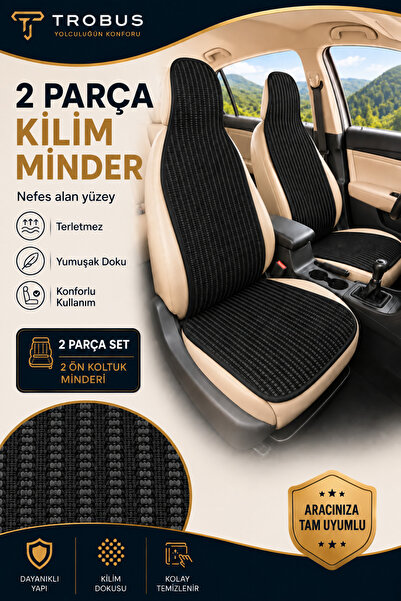TROBUS Mercedes C200 D Bluetec 2017 ve Sonrası Örme Ön 2 Parça Minder Terletm...