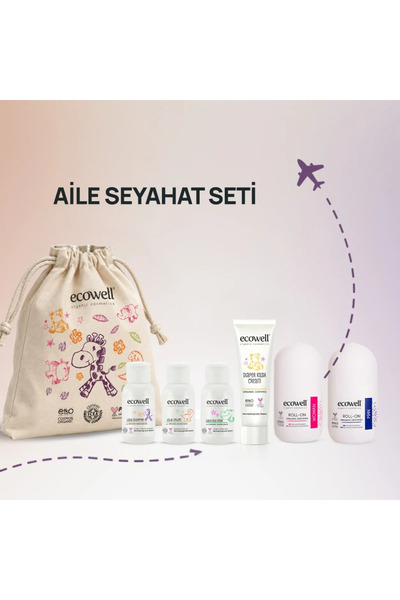 Ecowell Organic Certified Family Travel Set