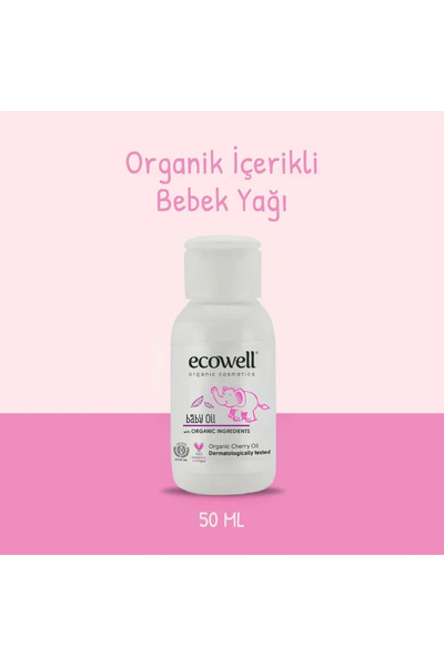 Ecowell Organik İçerikli Bebek Yağı - Seyahat Boyu (50 ml)