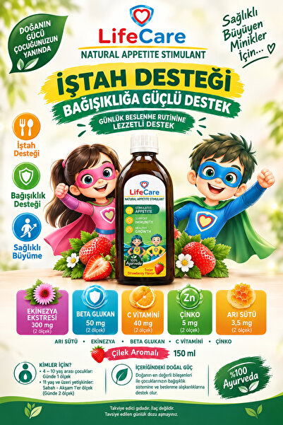Zihinsel ve Fiziksel Destekleyici İştah düzenleyici şurup
