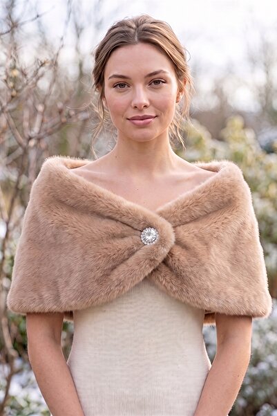 Elegance Scarf Kısa Kürk Etol Gelin Bolero Kürk Bolero Gelin Şalı Gelin Kürkü...