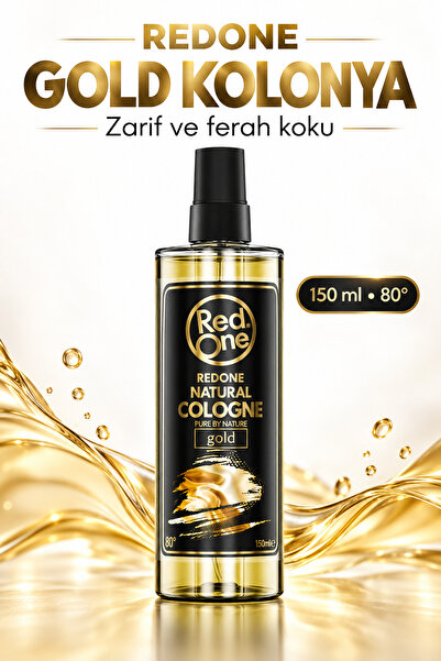 Red One Redone Kolonya Özel Parfüm Esansı Gold 150 ml