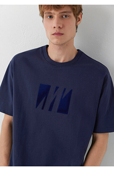 Mavi M0620057 Pro Printed Men's T-Shirt Dark Blue