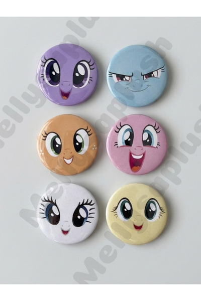 mellysaplush My Little Pony - 6'lı Rozet - 44 mm