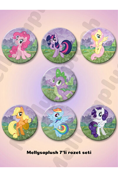 mellysaplush My Little Pony 7’li Rozet Seti 44mm