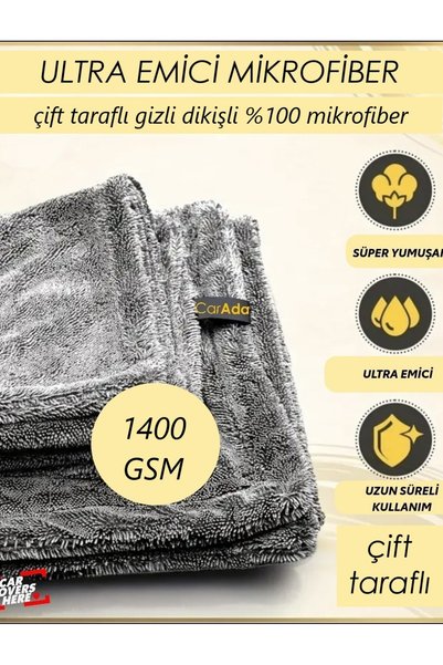CarAda Twisted Pile Oto Kurulama Ve Temizlik Havlusu / 60cmx90cm