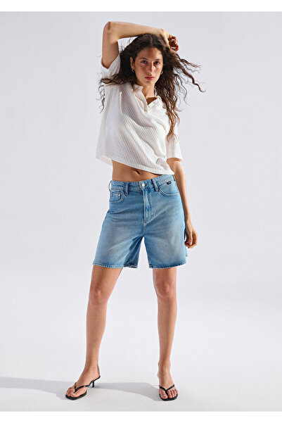 Mavi SIENA SHORT Classic Denim Vintage Açık Jean Şort 1421033-A3924