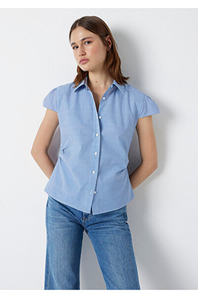 Mavi Pötikare Gömlek Slim Fit / Dar Kesim 1220431-83154