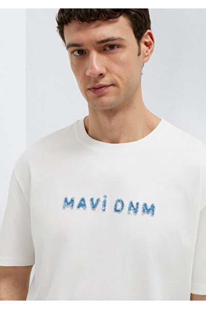 Mavi DNM Ekru Tişört Loose Fit / Bol Rahat Kesim 0613604-70057