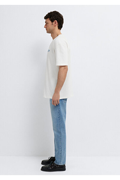 Mavi DNM Ekru Tişört Loose Fit / Bol Rahat Kesim 0613604-70057