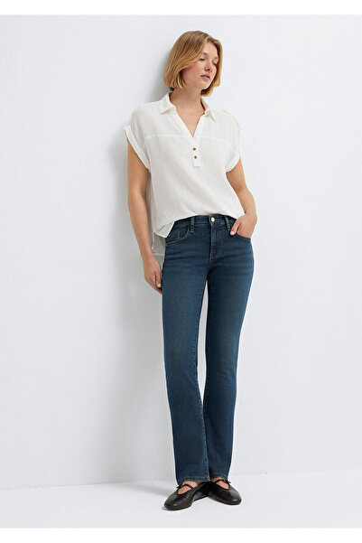 Mavi Mona Gold Premium Shaded Dark Jean Trousers 1049790530