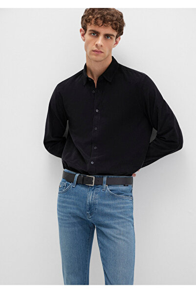 Mavi Black Velvet Black Shirt Regular Fit / Regular Cut 0211746-900